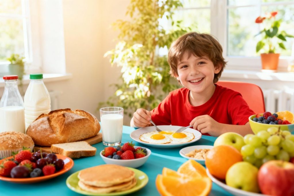 اهمیت صبحانه در رژیم غذایی کودکان